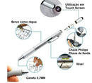 Caneta Multifuncional 7 em 1 – Com Régua, Nível, Touch e Chave Philips/Fenda