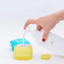 Esponja de Silicone com Dispenser — Banho + Massagem para Adultos, Crianças e Pets