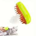 Escova a Vapor 3 em 1 Recarregável para Cães e Gatos