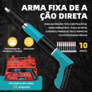 Mini Pistola de Pregos Portátil p/ Concreto e Metal