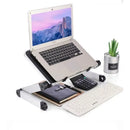 Suporte Dobrável de Alumínio para Notebook – Antiderrapante, Ergonômico e Portátil