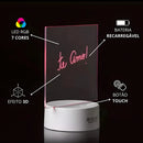 Luminária Lousa 3D LED com Caneta