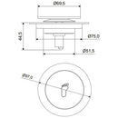 Ralo Click Inox 10cm – Vedação Inteligente para Banheiro