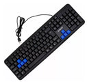 Teclado USB ABNT2 com Fio – Ergonômico, Silencioso e Resistente