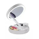 Espelho Com Led De Mesa Com Aumento 10x Para Maquiagem