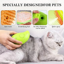 Escova a Vapor 3 em 1 Recarregável para Cães e Gatos