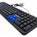Teclado USB ABNT2 com Fio – Ergonômico, Silencioso e Resistente