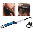 Escova Alisadora Masculina 2 em 1 — Cabelo e Barba Bivolt