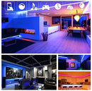 Luz Decorativa LED RGB 5m com Controle Duplo + Fonte