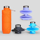 Garrafa Dobrável de Silicone 700ml – Portátil e Reutilizável