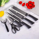 Kit 6 Facas Profissionais Inox Black Wave™