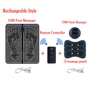 Massageador Elétrico EMS para Pés com Controle Remoto
