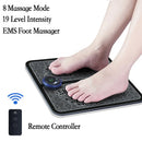 Massageador Elétrico EMS para Pés com Controle Remoto