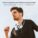 Suporte de Pescoço Portátil com Imã e Ajuste Multiângulo – Compatível com iOS e Android