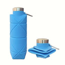 Garrafa Dobrável de Silicone 700ml – Portátil e Reutilizável