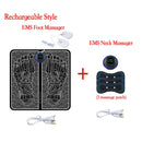 Massageador Elétrico EMS para Pés com Controle Remoto