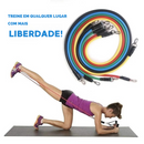 Kit Tubing Elástico Extensor com 11 Itens – Treino em Casa ou Onde Você Estiver