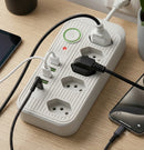 Filtro de Linha Inteligente 10 em 1 – 5 Tomadas + 4 Portas USB + 1 Porta USB-C Turbo (Bivolt / 2500W)